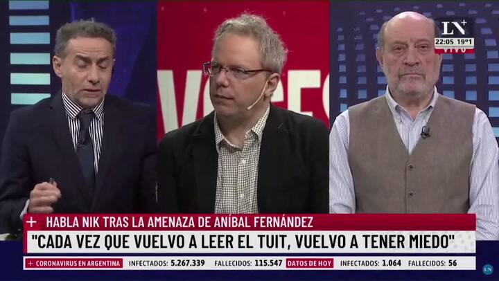 Luis Majul, sobre Aníbal Fernández: 'Debería renunciar, actúa como un energúmeno'