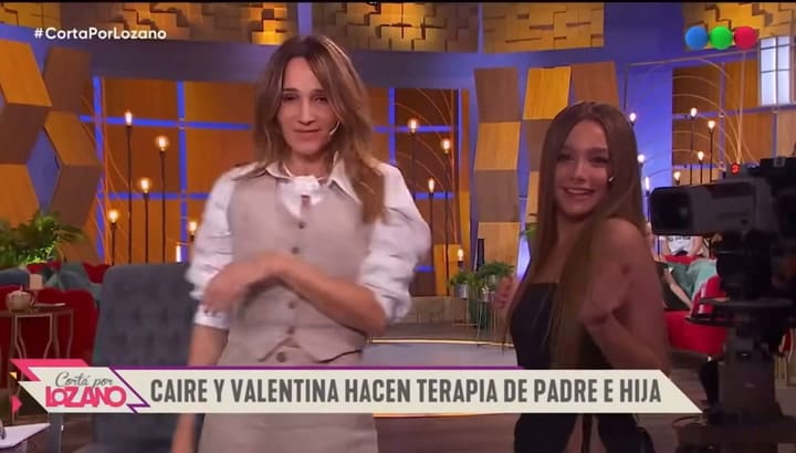 Valentina, la hija de Hernán Caire, publicó un video sobre su participación en Cortá por Lozano