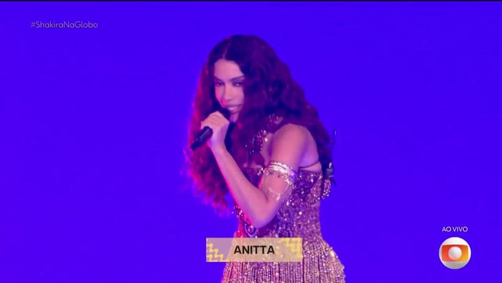 Anitta estuvo presente en el show (Fuente: O Globo)