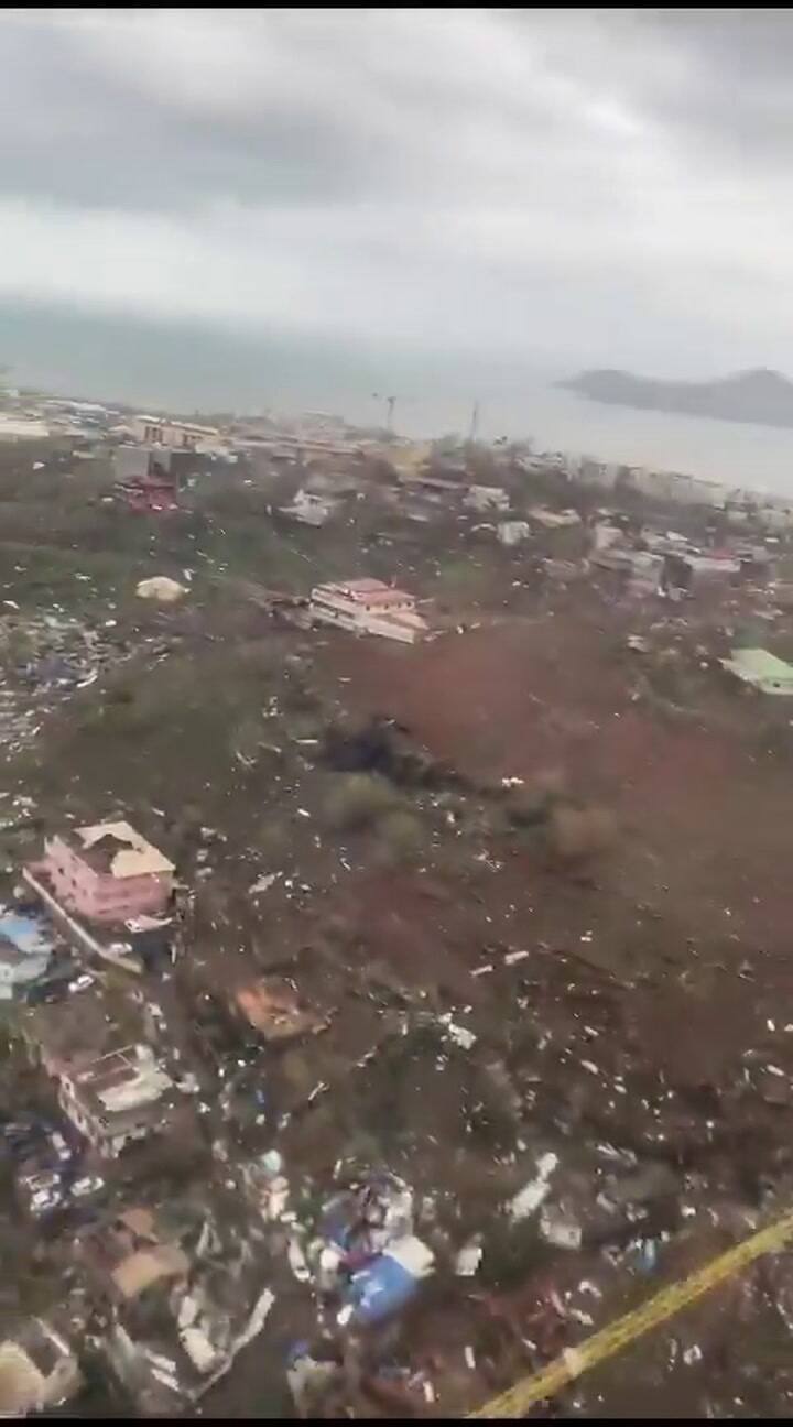 Destrozos del ciclón Chido 2