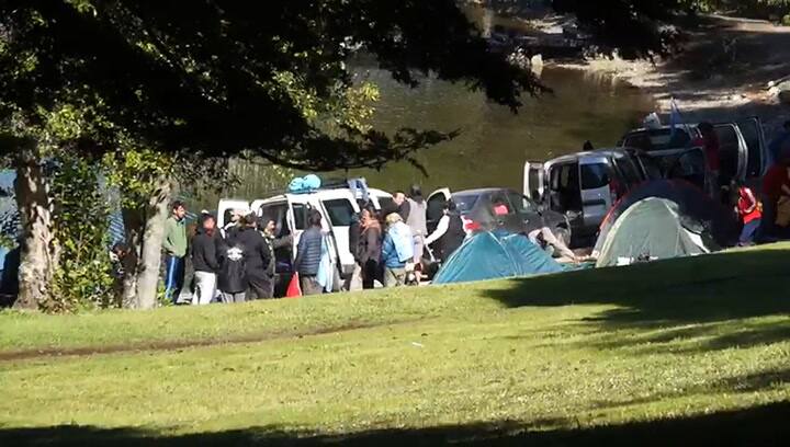 Los militantes de Grabois levantan el acampe en Lago Escondido