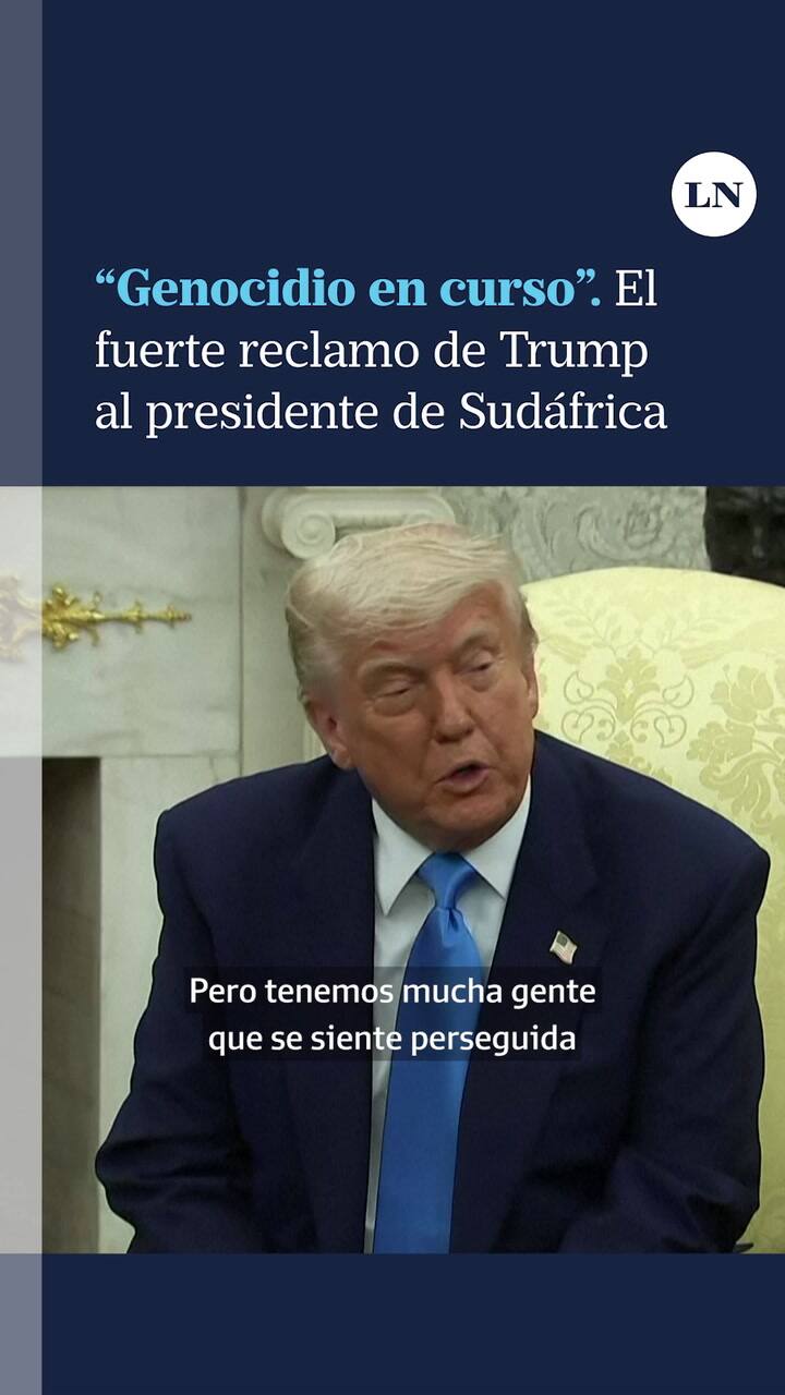 El fuerte reclamo de Trump al presidente de Sudáfrica por un "genocidio en curso"