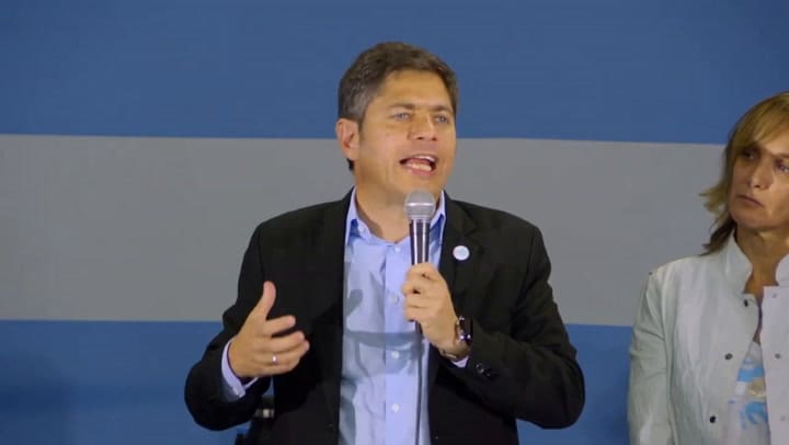 La emoción de Sergio Massa por el reconocimiento que le hizo Axel Kicillof durante una acto en Tigre