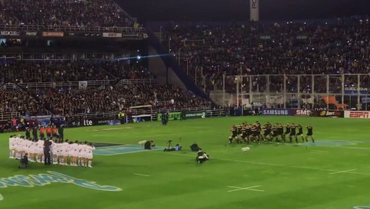 Así se vivió el “haka” desde la tribuna en el estadio de Vélez