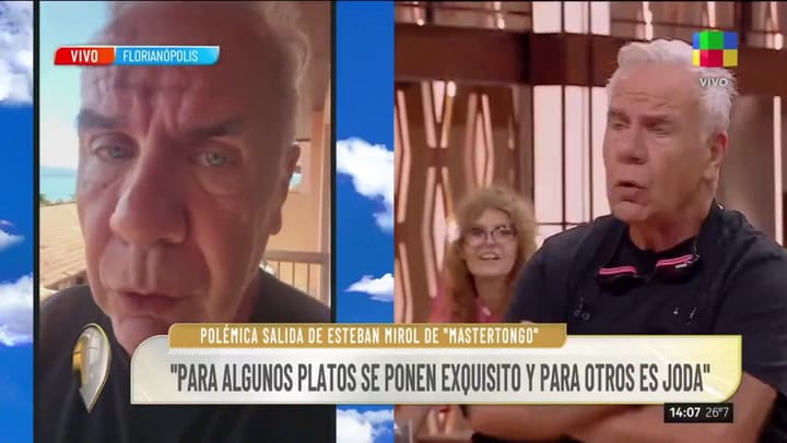 Esteban Mirol apuntó muy duro contra MasterChef Celebrity