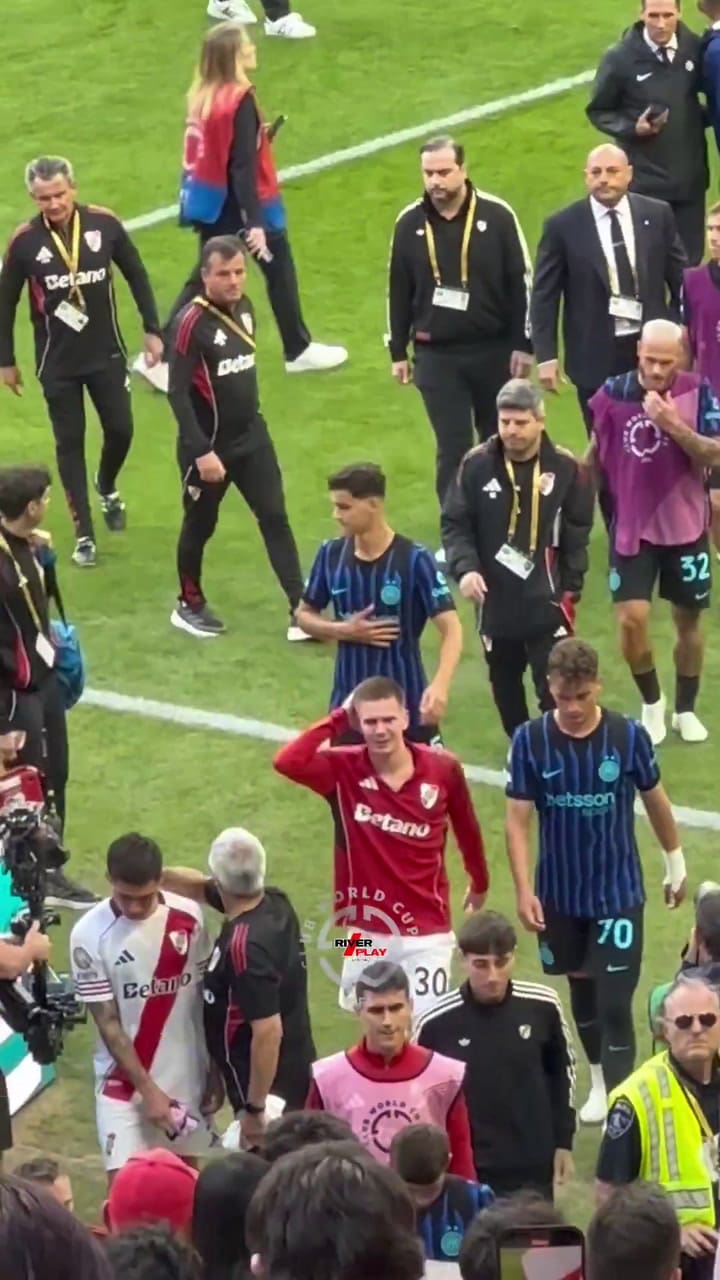 El llanto de Franco Mastantuono en su último partido con la camiseta de River