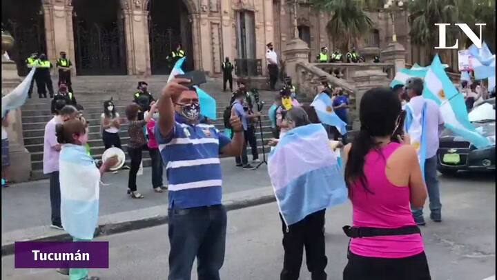 Las manifestaciones en Tucumán