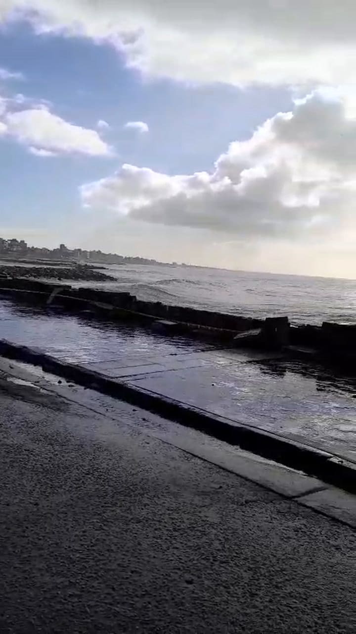 Así quedó la zona alcanzada por la sudestada en Mar del Plata