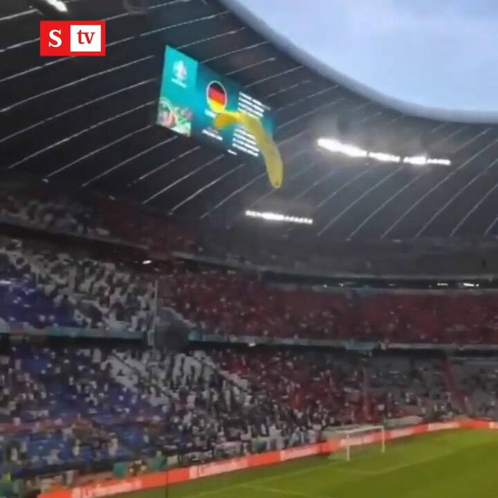 Un paracaidista de Greenpeace lesionó a espectadores en la Euro en un acto de protesta