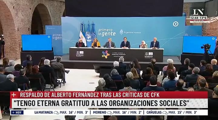 Garganta profunda': el furcio de Alberto Fernández para referirse a un medio independiente