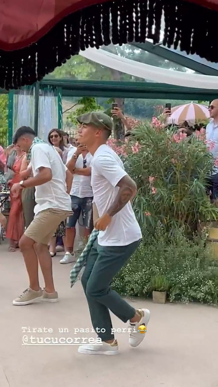 Joaquín Correa sorprendió con sus dotes como bailarín de folklore
