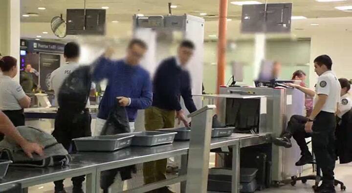 Simulacro de operativo antidrogas en Ezeiza