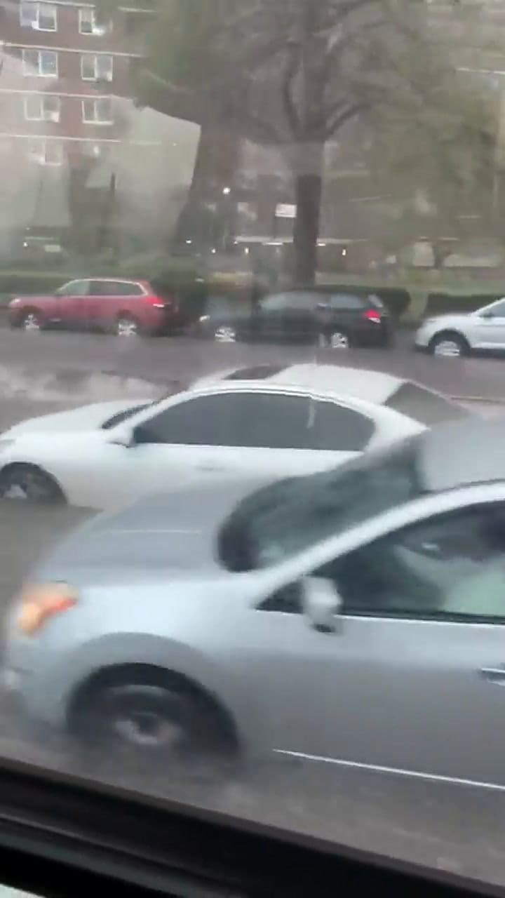 Así se ven las inundaciones en Nueva York