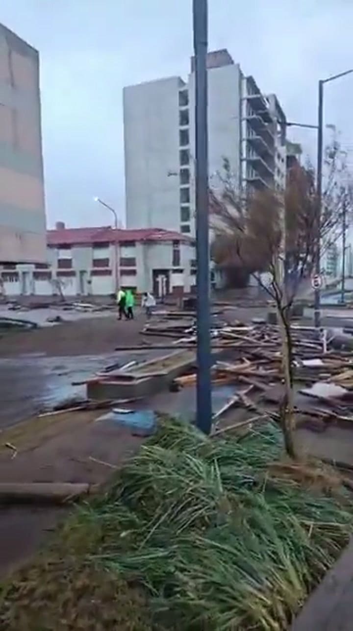 Monte Hermoso, tras el temporal