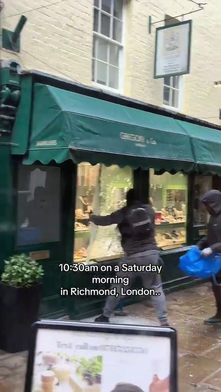 Robo joyería en Londres