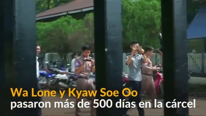 Periodistas de Reuters son liberados en Myanmar tras más de 500 días en prisión - Fuente: Reuters