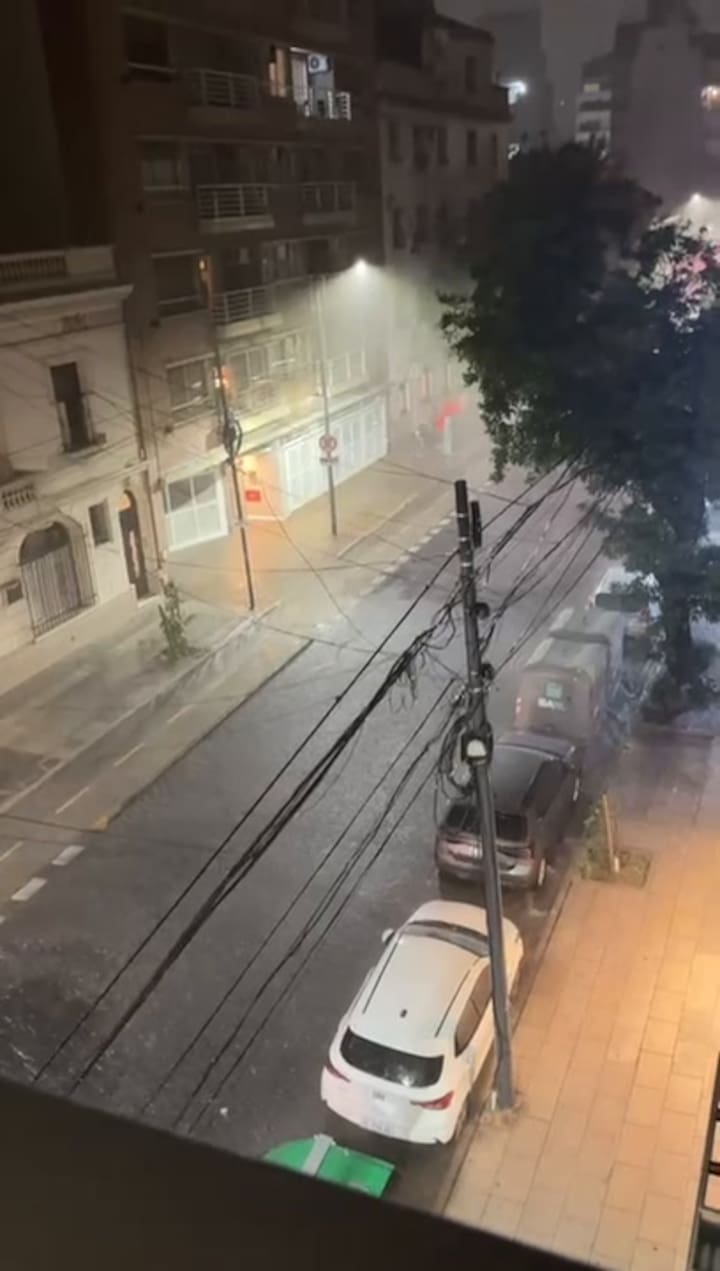 En la ciudad de Buenos Aires se registraron intensas lluvias