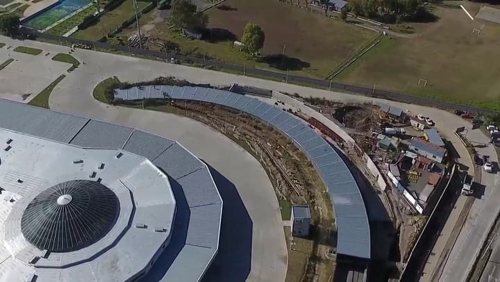 Terminal de Villa Soldati, desde el drone de LA NACION