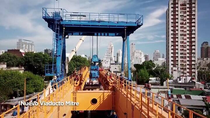 Viaducto Mitre: cómo se ve el avance de la obra desde un drone -Fuente: YouTube