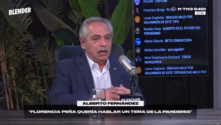 La explicación de Alberto Fernández sobre el video con Tamara Pettinato