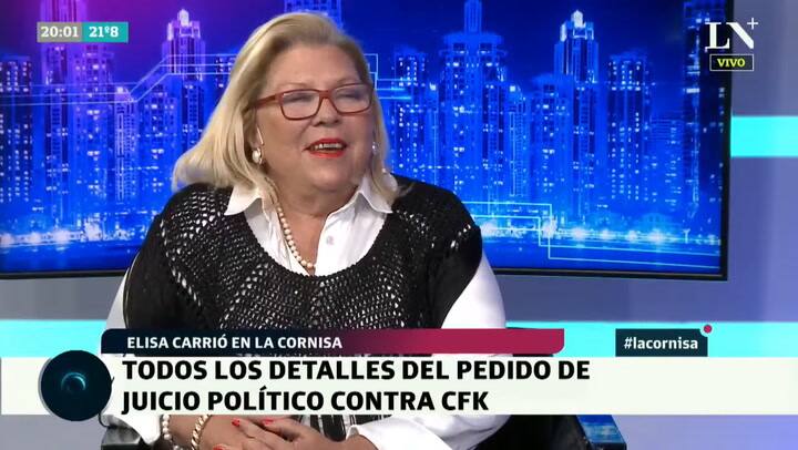 Entrevista a Elisa Carrió en La Cornisa