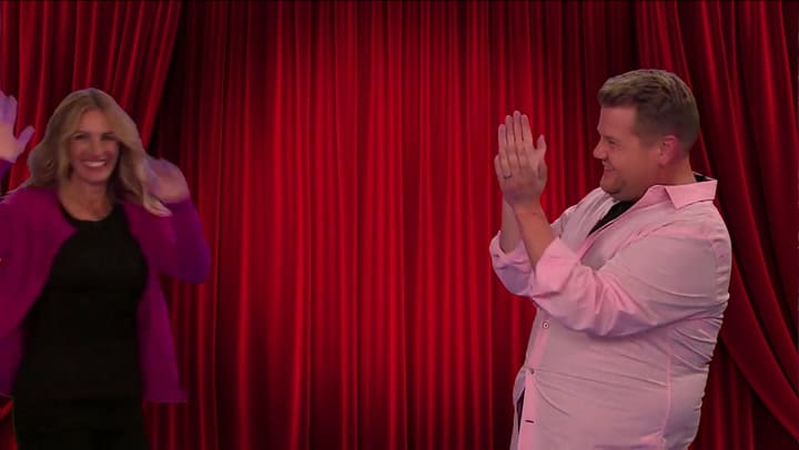 El hilarante sketch de Julia Roberts con James Corden