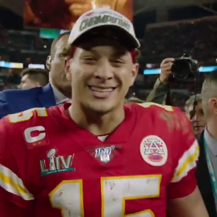 Patrick Mahomes luego de ganar el Super Bowl: 'Me voy a Disney World' - Fuente: Twitter