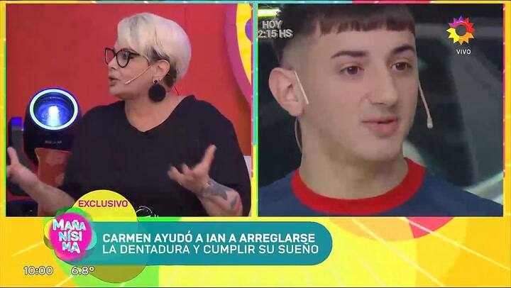 Carmen Barbieri conto como fue la primera visita de Ian al dentista