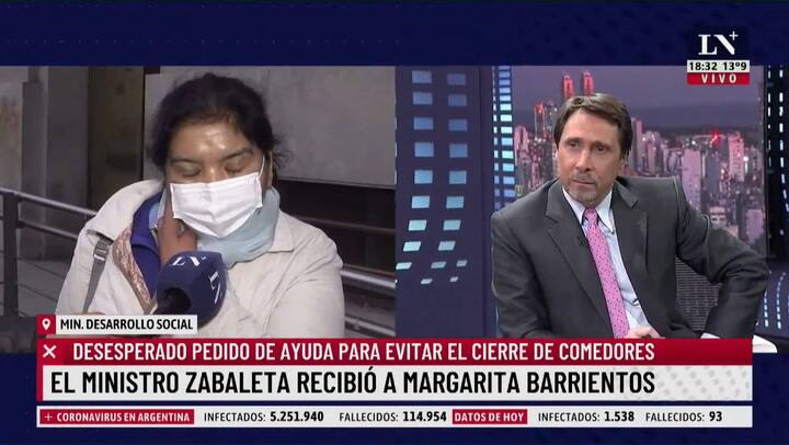 La respuesta de Margarita Barrientos que sorprendió a Feinmann.