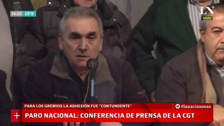 Schmid, sobre el paro de la CGT: 'Paramos para poder seguir trabajando'
