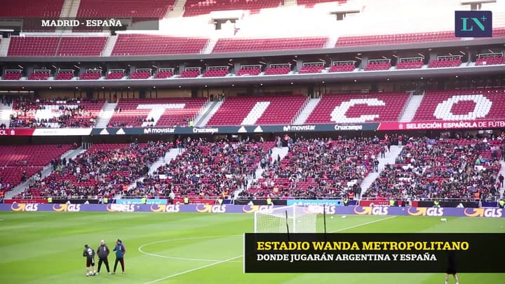 Así es el estadio Wanda Metropolitano en Madrid donde Argentina jugará con España