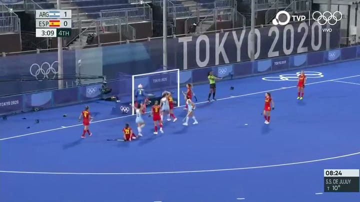 El gol de Granatto para el 2-0 de las Leonas