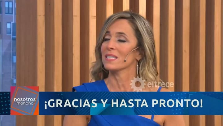 Sandra Borghi se emocinó en la despedida de Nosotros a la mañana - Fuente: eltrece