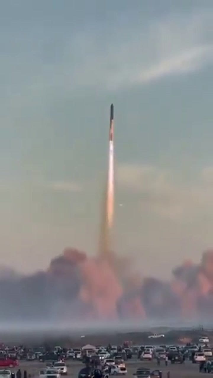 La impactante vista desde México tras el lanzamiento de Starship
