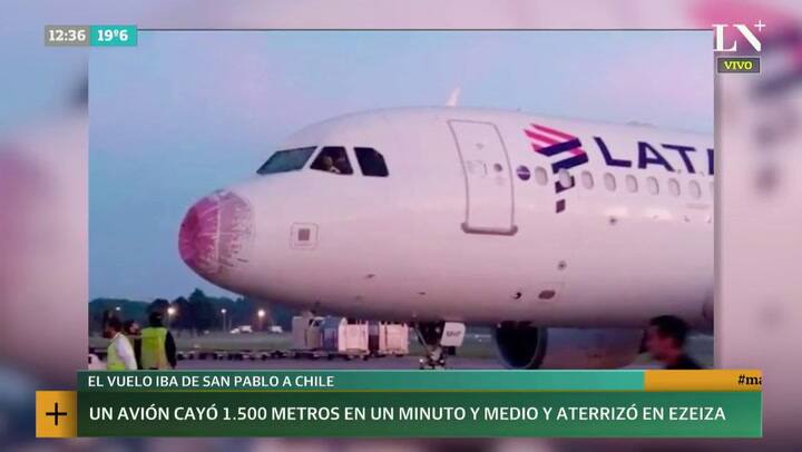 Un avión de Latam aterrizó de emergencia en Ezeiza