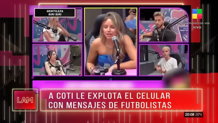 Coti de GH contó que un futbolista de River le escribió por Instagram