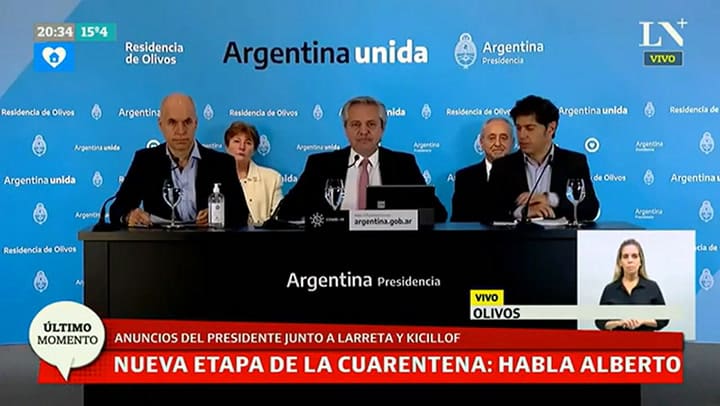 Conferencia completa de Alberto Fernández, Horacio Rodríguez Larreta y Axel Kicillof