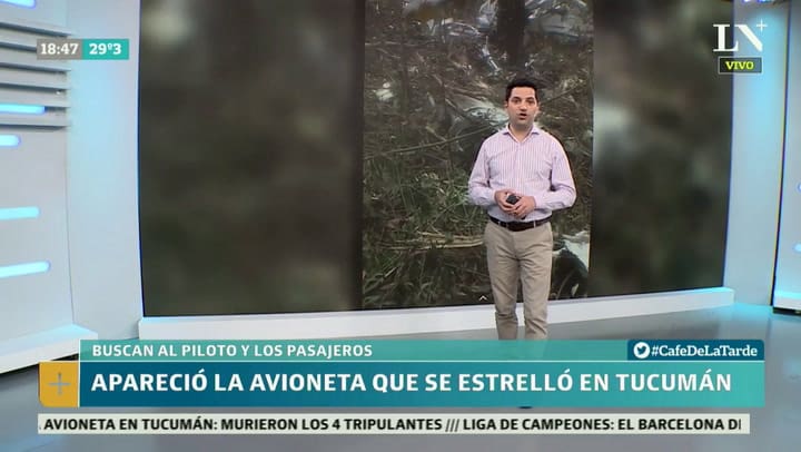 Apareció la avioneta que se estrelló en Tucumán