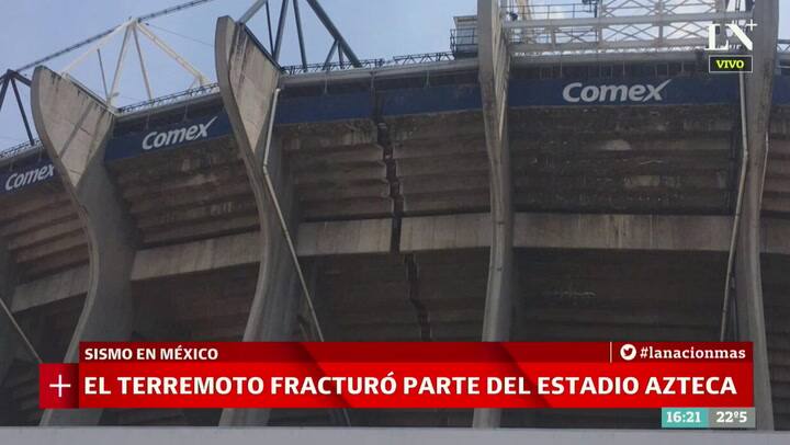Así quedó el Estadio Azteca luego del terremoto en México