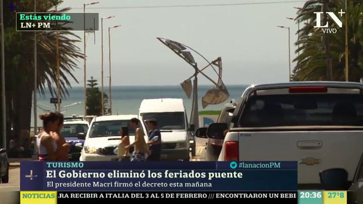 Así quedó el calendario, tras la eliminación de los feriados puente