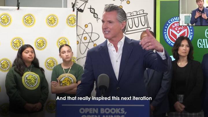 Gavin Newsom habló de su trastorno de dislexia