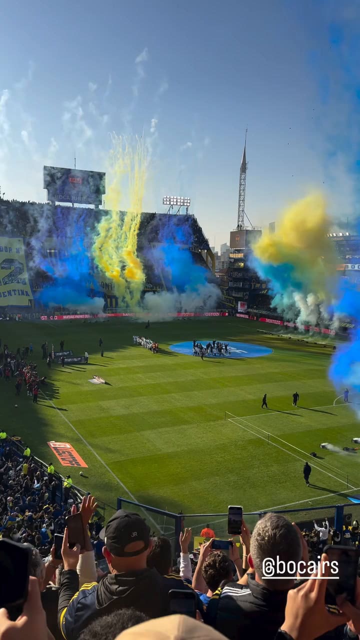 Los All Blacks vivieron el partido de Boca ante Racing