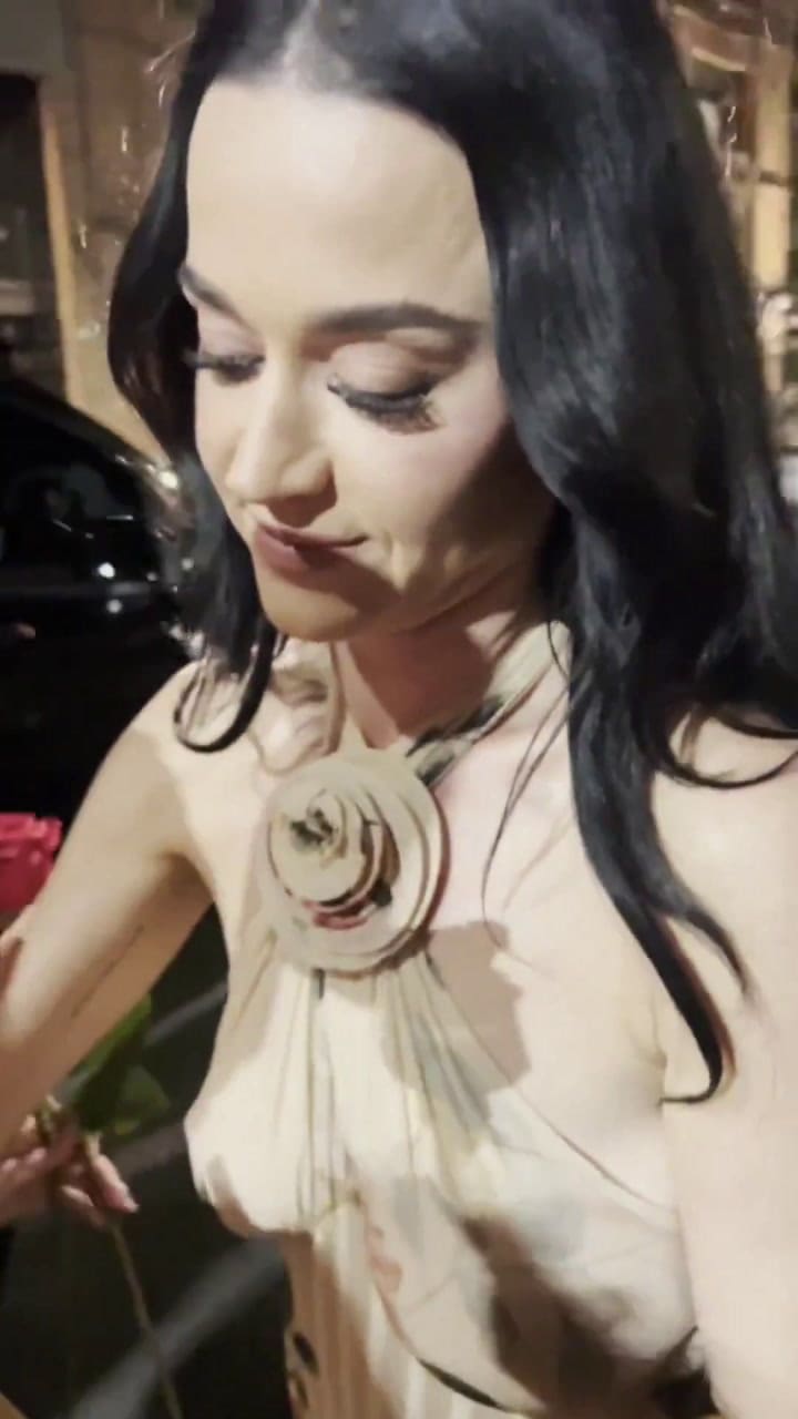 En primer plano: Katy Perry mostró el cuadro de Eva Perón que le regalaron