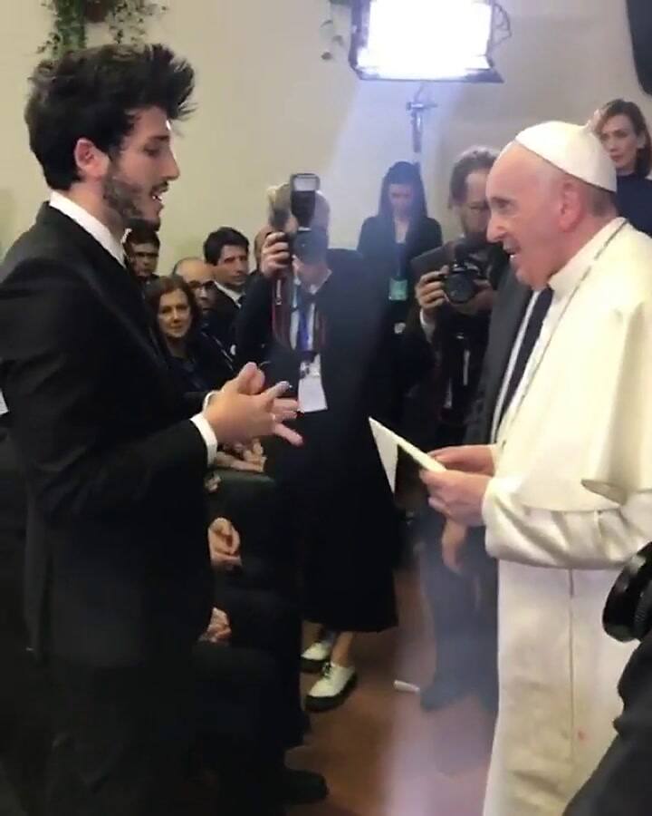 El encuentro de Sebastián Yatra y el Papa Francisco - Fuente: Instagram