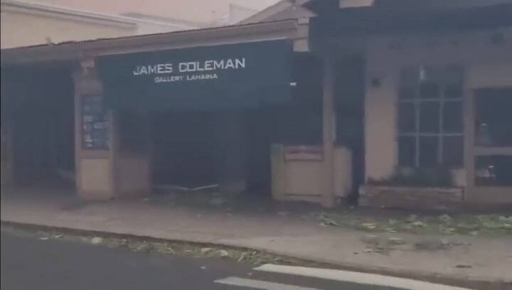La devastación por los incendios en el pueblo de Lahaina, Maui