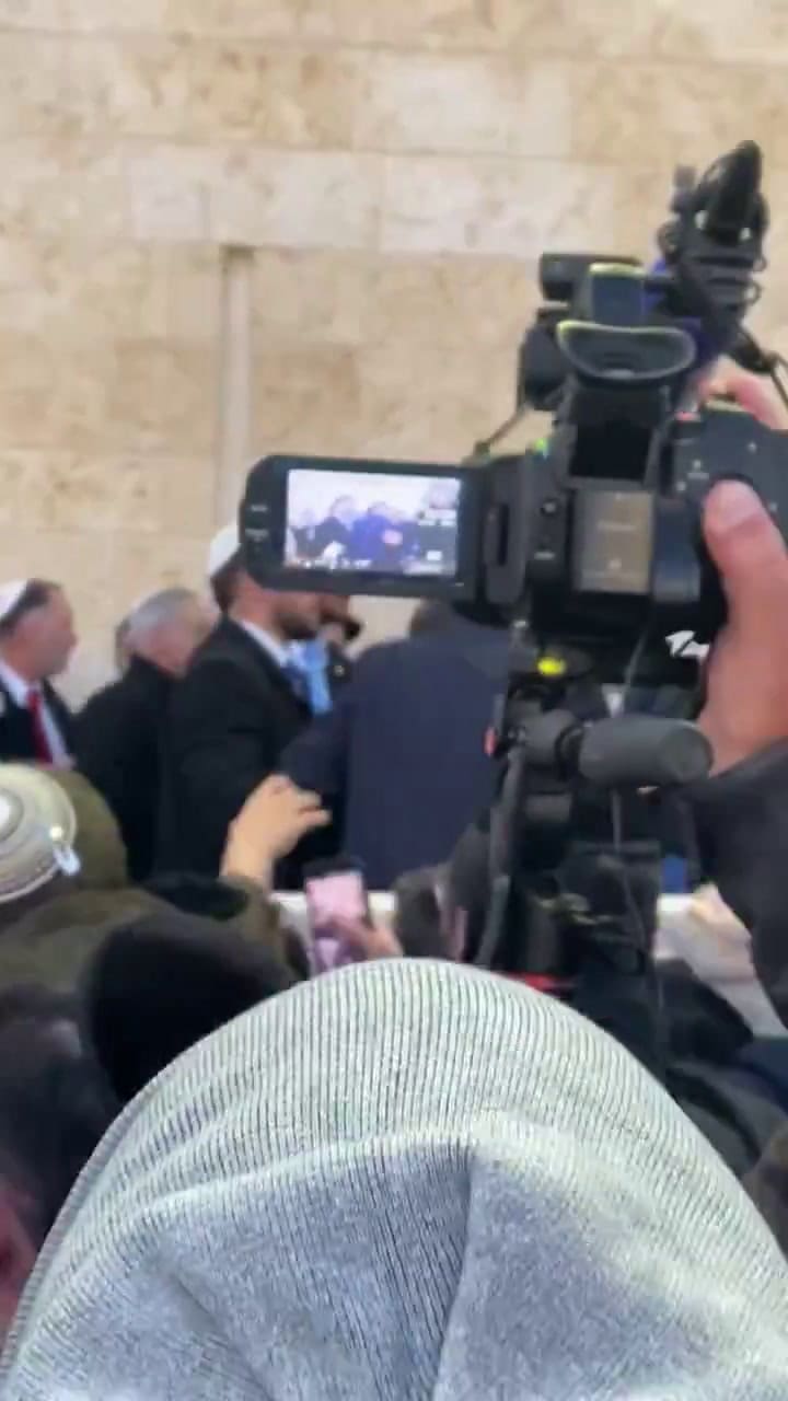 Milei en el Muro de los Lamentos