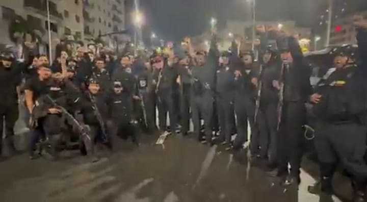 Diosdado Cabello estuvo en las calles de Caracas junto al Ejército