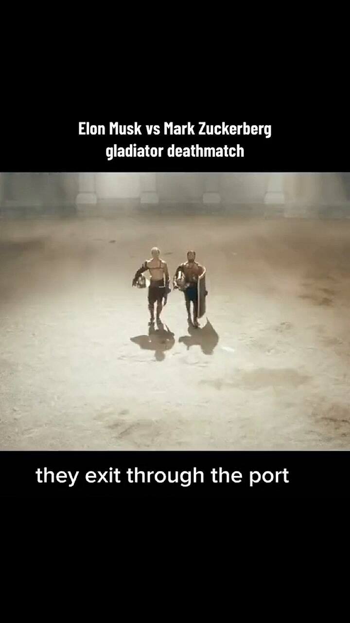 Una lucha de gladiadores, pero con Elon Musk y Mark Zuckerberg como protagonistas