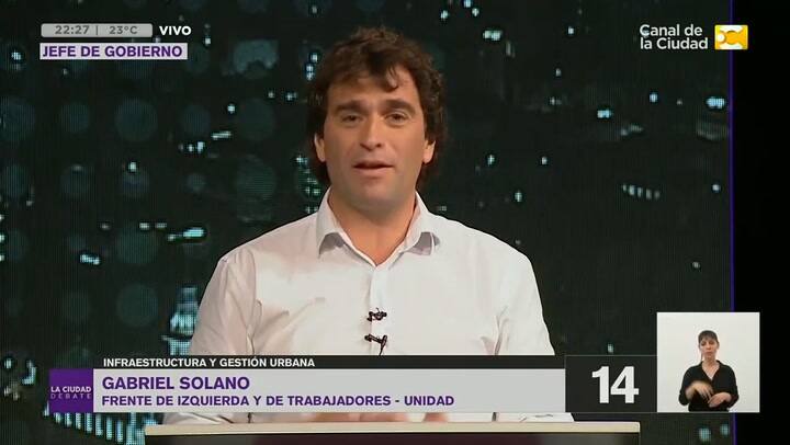 El discurso del candidato a jefe de gobierno Gabriel Solano con respecto al medio ambiente