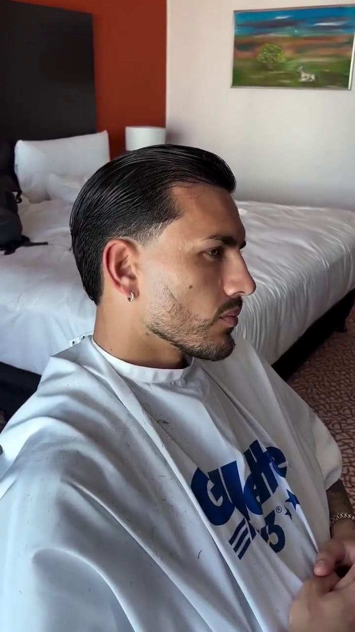 Leandro Paredes mostró su nuevo look